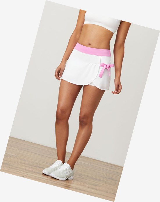 Fila 30 Love Side Tie Skort Wht/Cycl | MUBTW-6237