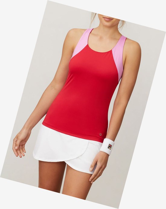 Fila 30 Love Twist Back Tank Crim/Cycl/Wht | CWBJU-6081