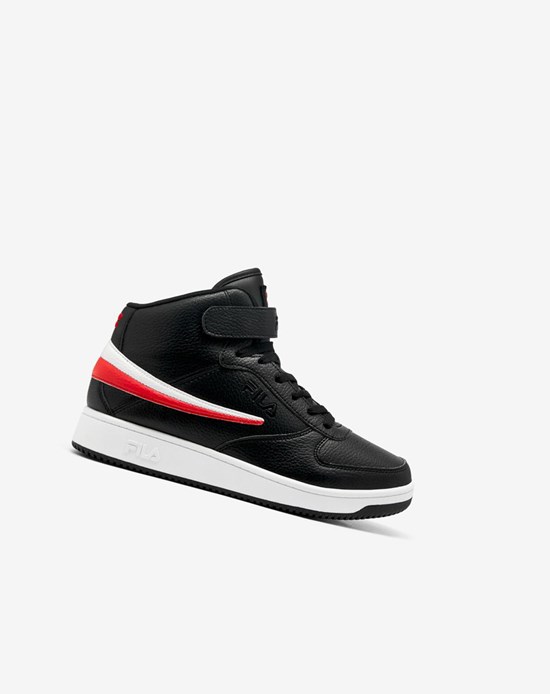 Fila A-high Tenisa Shoes Czarne Czerwone Białe | CHYNO-8265