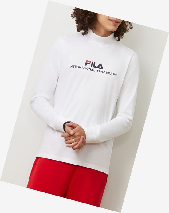 Fila Aimone Turtleneck Wht/Peac/Cred | NDIHM-9632