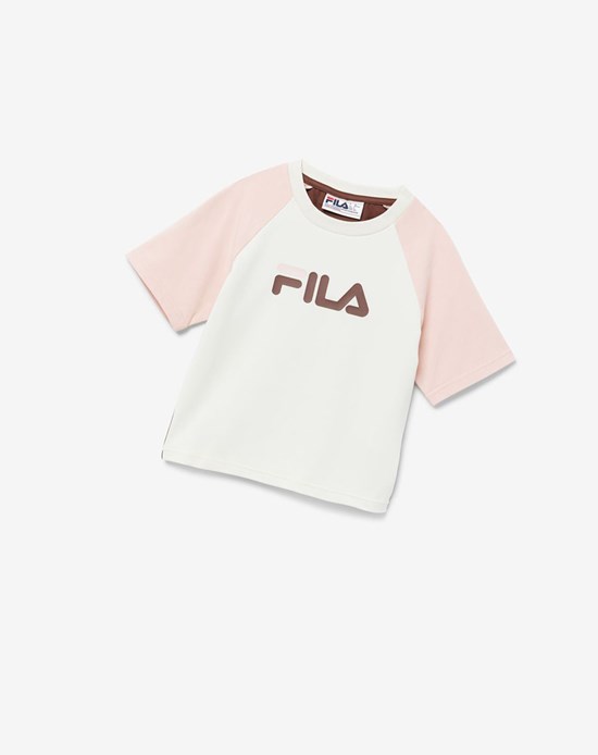 Fila Aisha Tee Jasny Różowe | JXTBE-6392