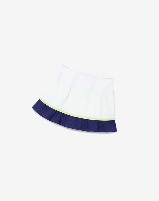 Fila Back Court Flare Skort Białe | NUQKO-5974