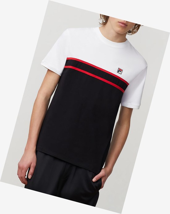 Fila Baldi Tee Wht/Blk/Cred | HANZG-8065