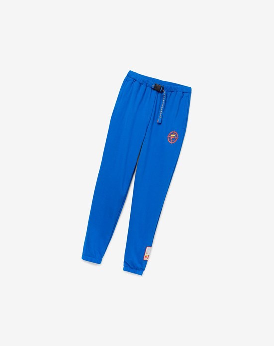 Fila Basecamp Pant Niebieskie | KIHEO-8542