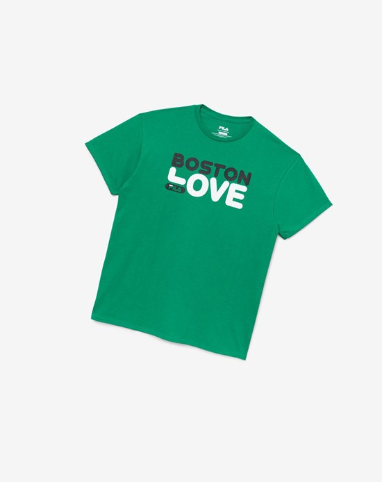 Fila Boston Love Tee Ferngreen | KYGQS-6912