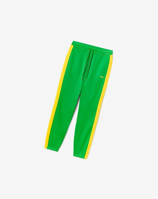 Fila Brazil Track Pant Zielone Żółte | WDAME-2740