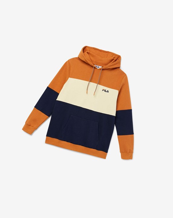 Fila Bryan Hoodie Niebieskie | URZFJ-2715