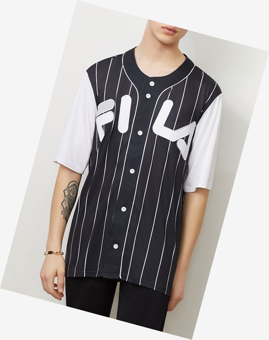 Fila Castro Jersey Blk/Wht | HIXZW-2018