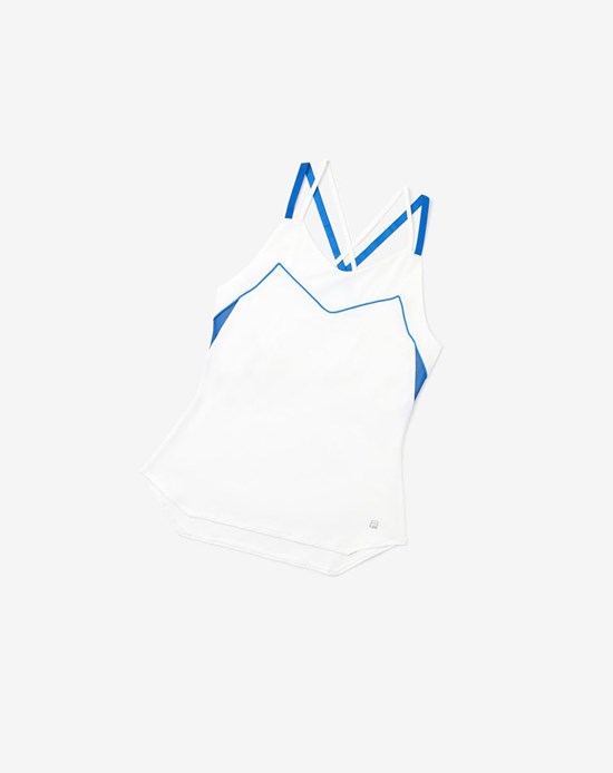 Fila Celestial Point Cami Tank Białe Niebieskie | JUNXV-7062