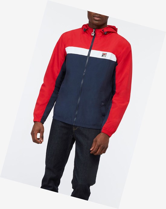 Fila Clipper Wiatr Jacket Cred/Navy/Wht | WKURO-9162