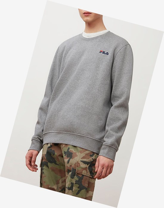 Fila Colona Sweatshirt Szare Granatowe Czerwone | NBVHA-7901