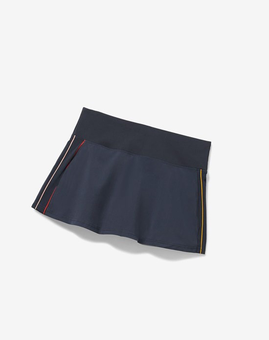 Fila Cross Court High Waisted Skort Indygo Paski | FWTEZ-7421