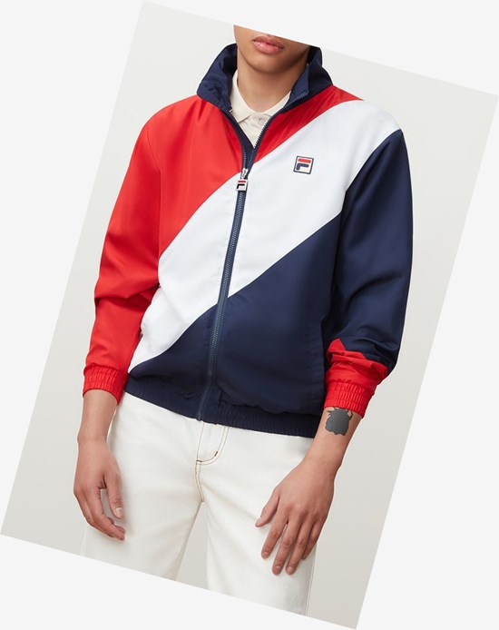 Fila Cruz Windbreaker Cred/Peac/Wht | HYGSC-5617