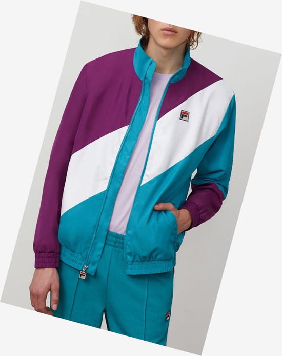 Fila Cruz Windbreaker Grpj/Bbay/Wht | PQGNK-2186