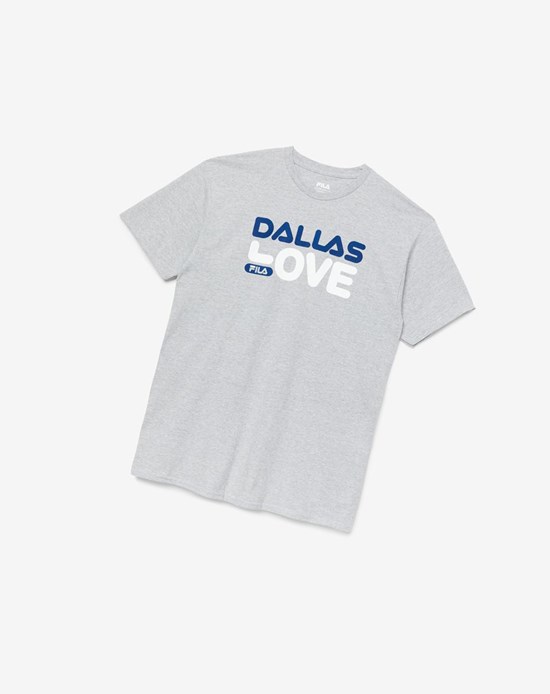 Fila Dallas Love Tee Szare | SNDRF-5462