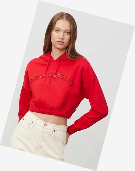 Fila Dana Hoodie Chinesred | JOWUA-5817