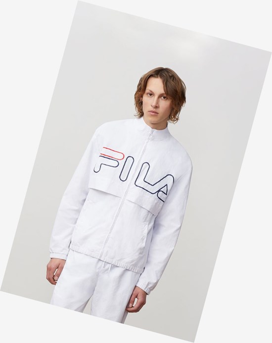 Fila Dani Woven Jacket Białe | SJFLD-0564