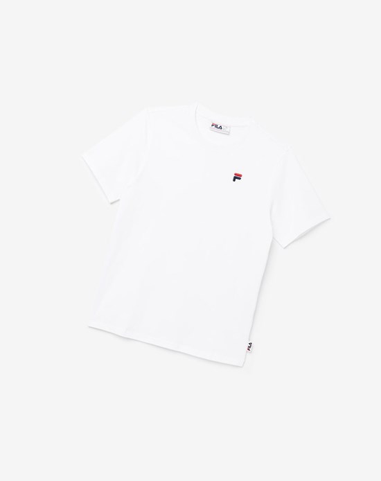 Fila Derion Tee Białe | RLHOC-6583