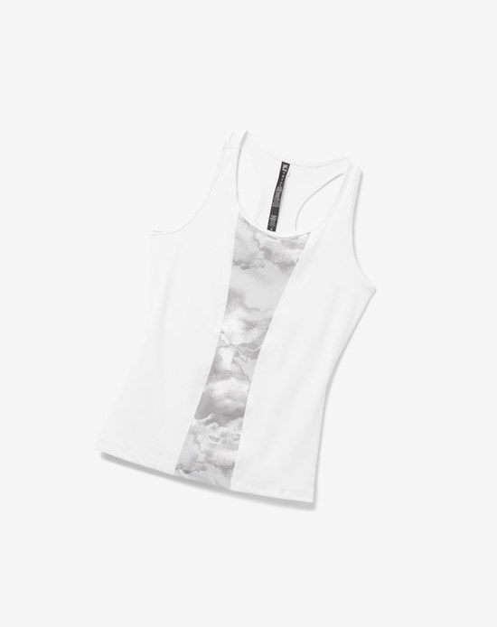 Fila Deuce Court Racerback Tank Wht/Multiprt | NJZPU-1348