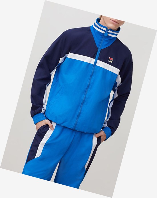 Fila Diego Track Jacket Drblu/Peac/Wht | RPUXH-9546