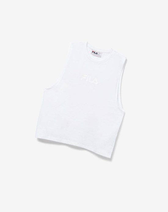 Fila Diella Tank Białe | QECGR-7609