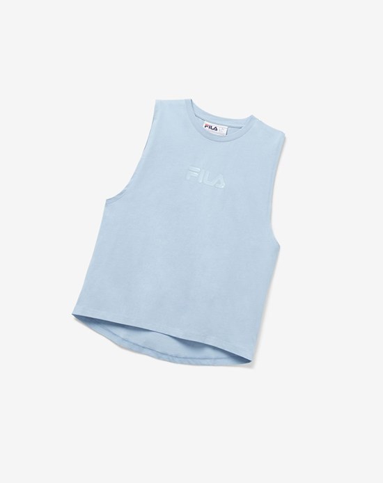 Fila Diella Tank Niebieskie | ARKFM-1358