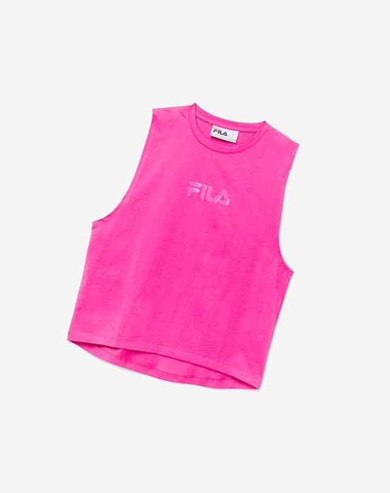 Fila Diella Tank Różowe | XURJZ-8974