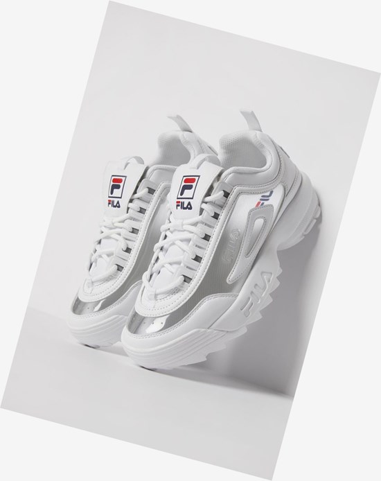 Fila Disruptor 2 Clear Sneakers Wht/Fnvy/Fred | ROTIX-7954