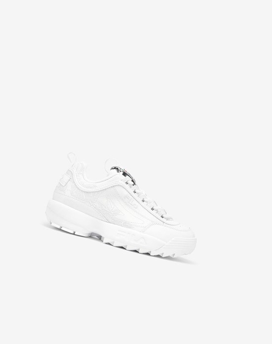 Fila Disruptor 2 Embroidery Sneakers Wht/Fnvy/Fred | KERZD-4063