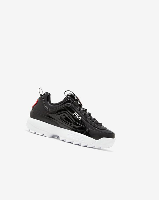 Fila Disruptor 2 Heart Sneakers Czarne Czarne Białe | KOFBD-3761