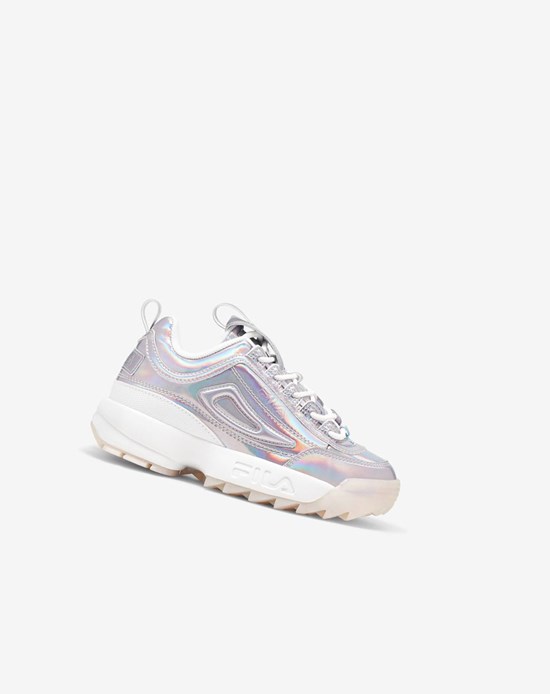 Fila Disruptor 2 Iridescent Sneakers Wht/Mult/Wht | UDQPB-1274