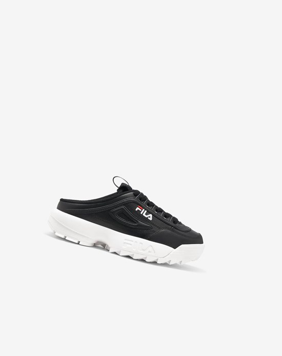 Fila Disruptor 2 Mule Sneakers Czarne Białe Czerwone | EPXKU-9457