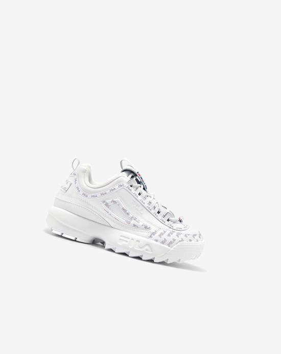 Fila Disruptor 2 Multiflag Sneakers Białe Granatowe Czerwone | ZKORP-4697