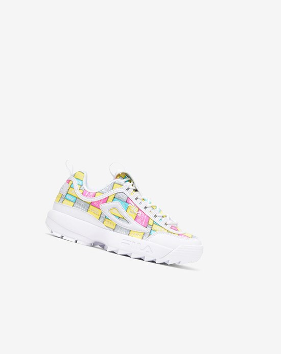 Fila Disruptor 2 Patchwork Sneakers Białe | ZOIYE-4763