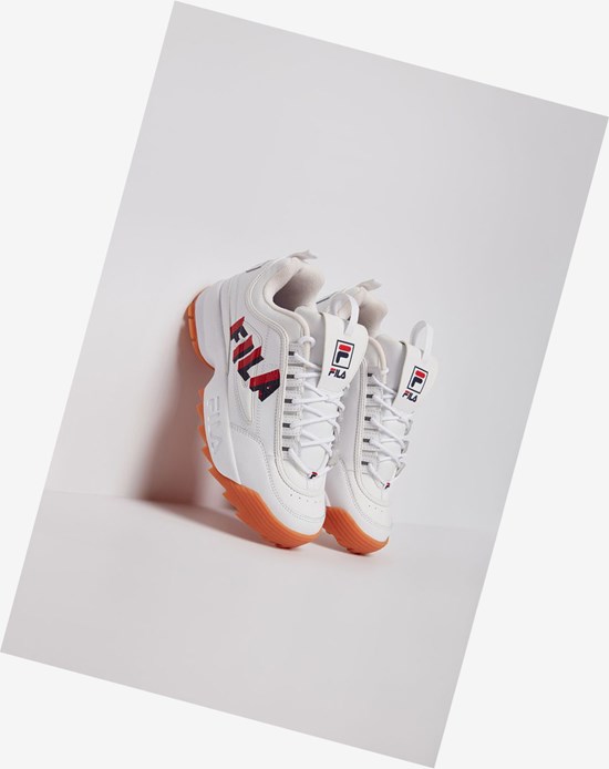 Fila Disruptor 2 Perspective Sneakers Wht/Fnvy/Fred | PLFDM-9041