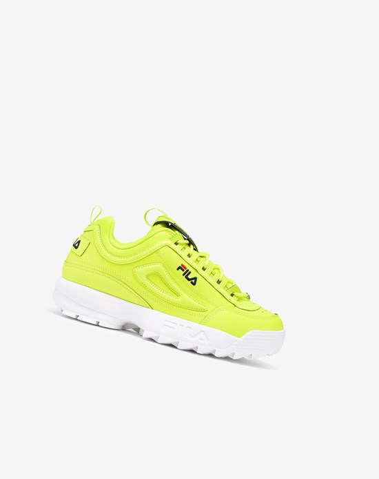 Fila Disruptor 2 Premium Neon Sneakers Żółte Granatowe Czerwone | EZVSU-9783