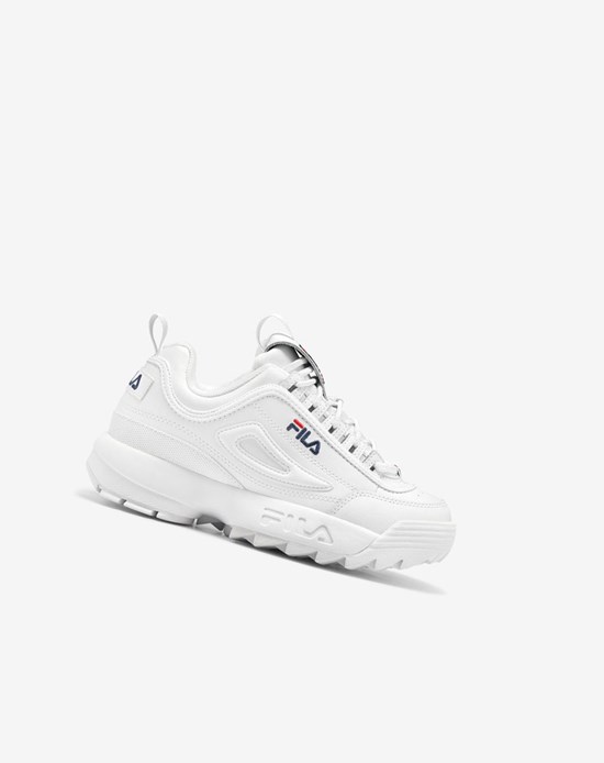 Fila Disruptor 2 Premium Sneakers Białe Granatowe Czerwone | BJDPA-6908