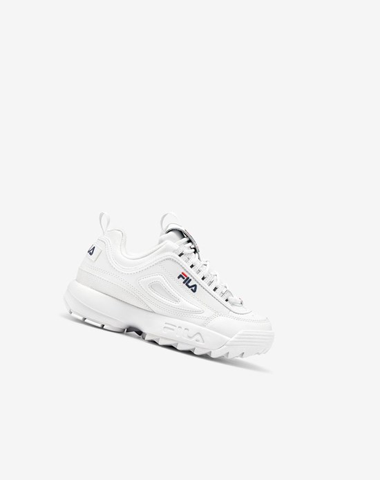 Fila Disruptor 2 Premium Sneakers Białe Granatowe Czerwone | MNQGY-4358