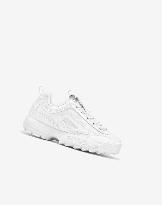 Fila Disruptor 2 Premium Sneakers Białe Białe Białe | PVOCN-3189