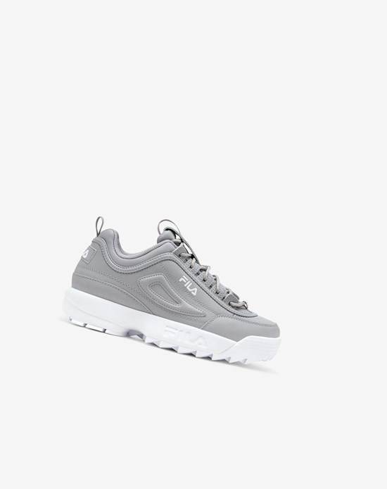 Fila Disruptor 2 Premium Sneakers Srebrne Białe Białe | JSUDN-9312