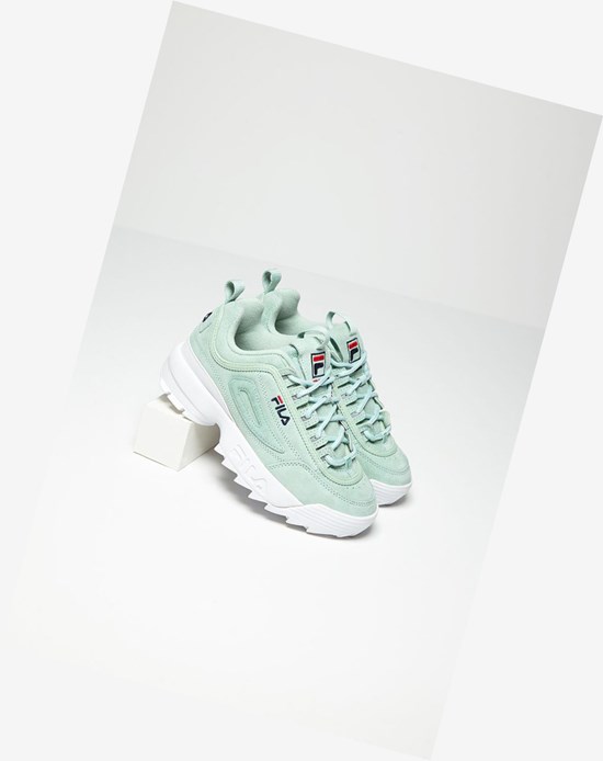 Fila Disruptor 2 Premium Zamszowe Sneakers Ptur/Ptur/Wht | RDKWX-4053