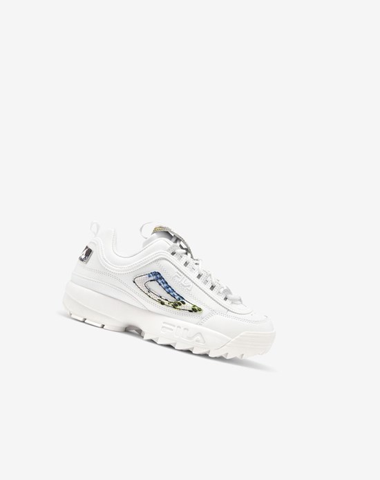 Fila Disruptor 2 Snake Sneakers Białe Białe | BWJGI-9417