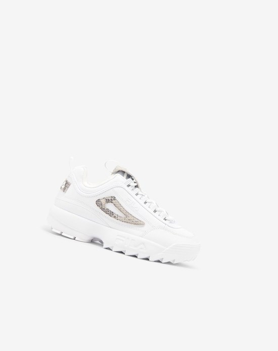 Fila Disruptor 2 Snake Sneakers Białe Białe | JSMBE-6297