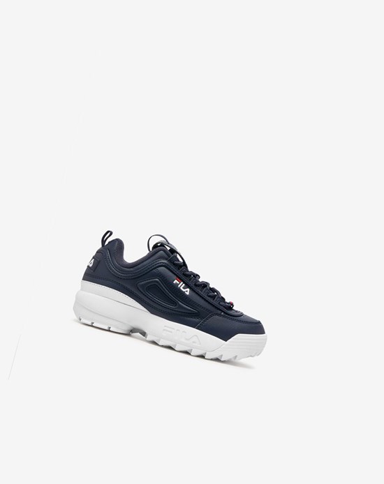 Fila Disruptor 2 Sneakers Granatowe Białe Czerwone | LWAGI-1753