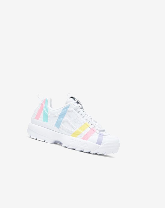 Fila Disruptor 2 Stripe Sneakers Białe Niebieskie | UYOBT-0869