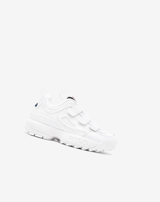 Fila Disruptor 2 Triple Paskiem Sneakers Białe Granatowe Czerwone | JADWF-3829