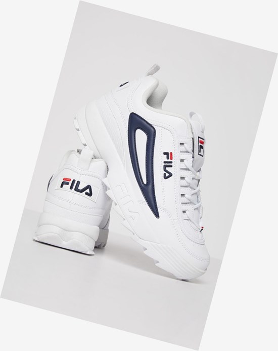 Fila Disruptor 2 Xl Sneakers Białe Białe Granatowe | CNWZO-9512