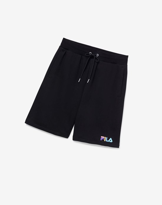 Fila Donaver Krótkie Czarne | LOVSQ-1529