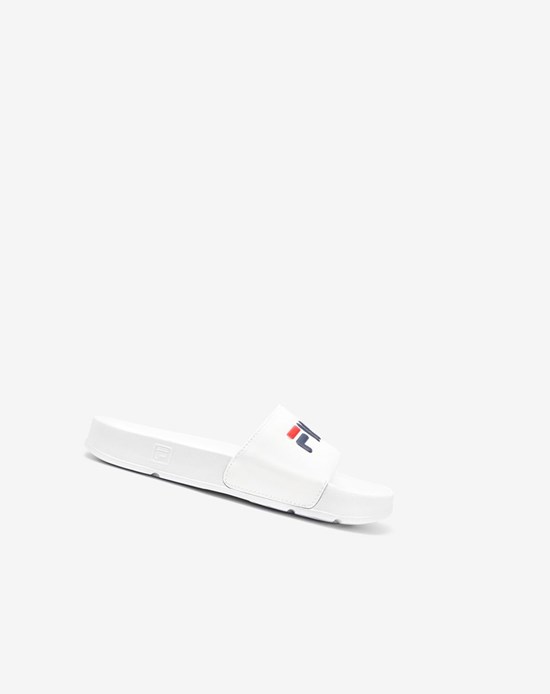 Fila Drifter Klapki Sandals Białe Granatowe Czerwone | RDBLP-5638