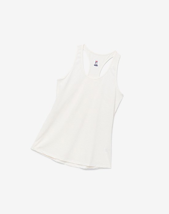 Fila Essentials Racerback Tank Białe | YILDB-2931